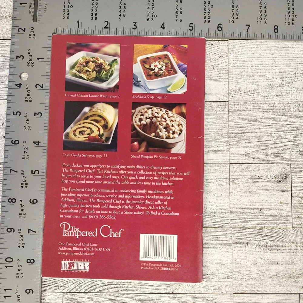 Pampered‎ Chef 2004 Fall Winter Cookbook Booklet Recipe Collection GOOD